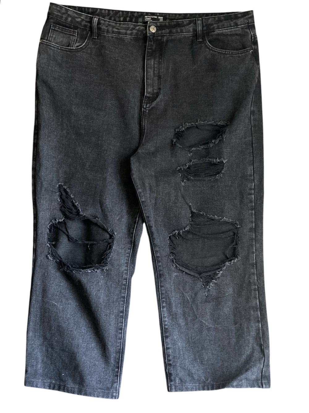 Pretty Little Thing | Women’s High-Rise Wide Leg Denim Jeans Plus Size | Size 18